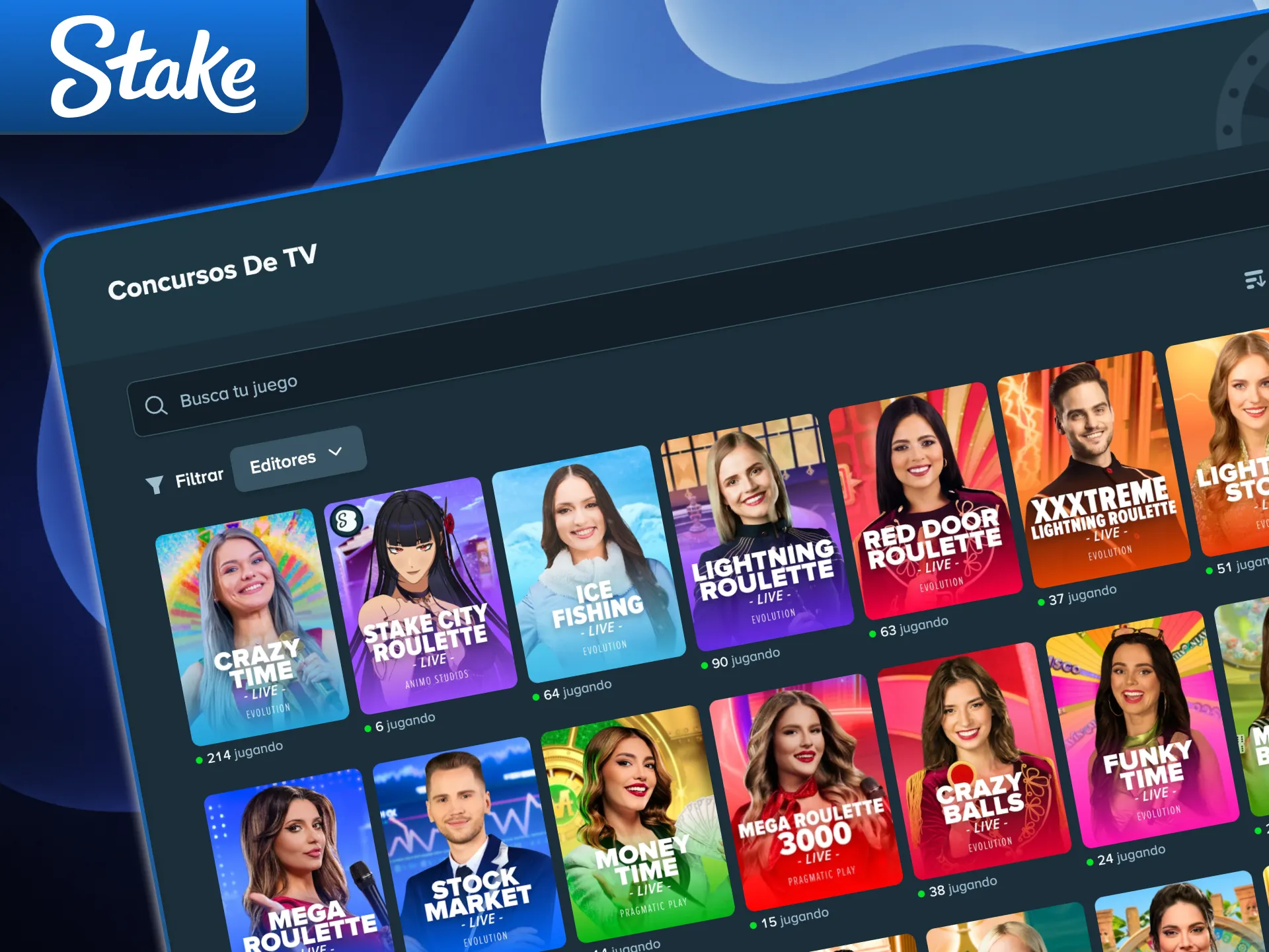 Participa en los mejores Game Shows y gana premios increíbles en Stake.