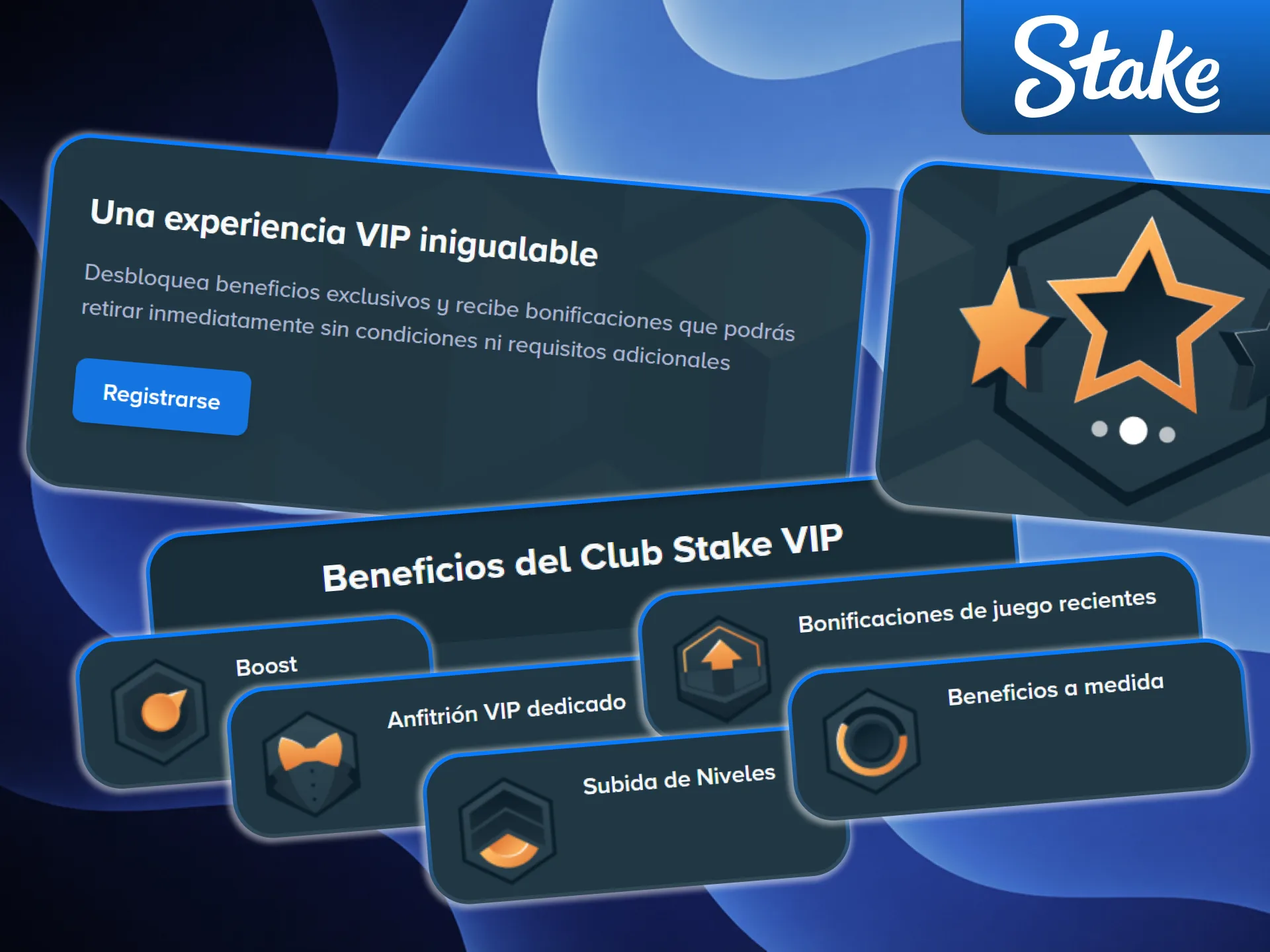 Recibe recompensas exclusivas por tu volumen de apuestas en Stake oficial.